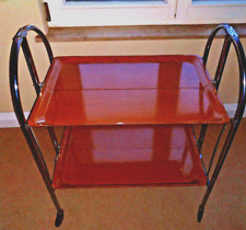 60s/70s Dinett Servierwagen Barwagen Teewagen Beistelltisch klappbar Gerlinol