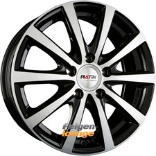 4x PLATIN P 69 Schwarz Poliert 7,5x17 ET55,1 5x120 Alufelgen 17 Zoll