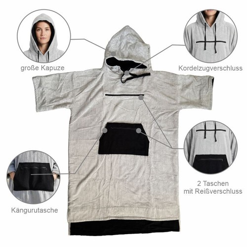 Badeponcho unisex - badeponcho,