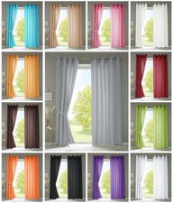 2er Set Vorhänge Ösen Schal