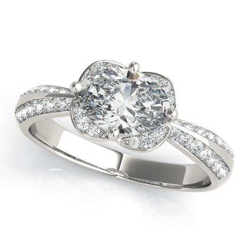 Halo verlobungsring 950 - 950, platin