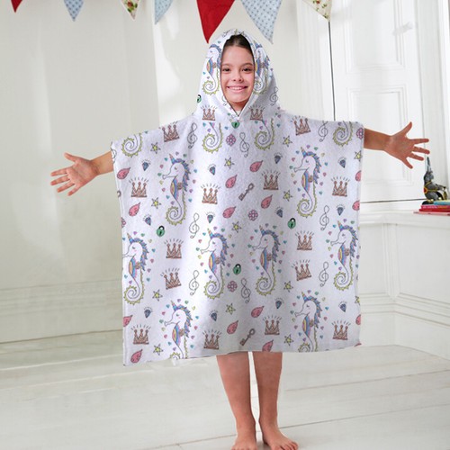Kinder kapuzen handtuch poncho - kapuzen,