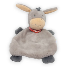 Esel Emil Schmusetuch Schnuffeltuch Babywelt Rossmann 28 x 17 cm Grau Gebraucht
