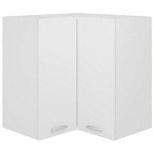 Küche Eckeinheit Wandschrank Schrank L-Form 57cm mattweiß itzcominghome