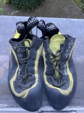 La Sportiva Miura Kletterschuhe 42 Lime Bouldern Set Chalkbag Chalk Bürste