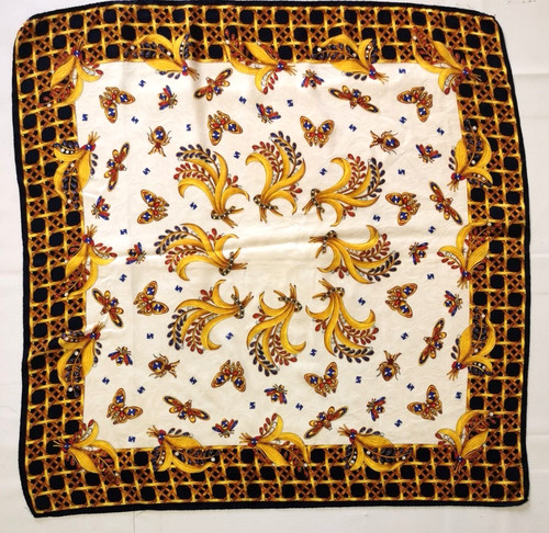Vintage seidentuch silk - seidentuch.,