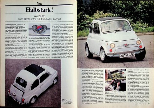 Oldtimer praxis 1145 fiat 500 - fiat,