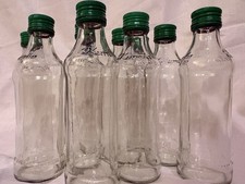 Glasflaschen 100 ml - Kleine Flaschen 0,1l / Wodkaflaschen, Schnaps, Öl, Deckel