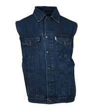Jeansweste herren denim biker - herren,