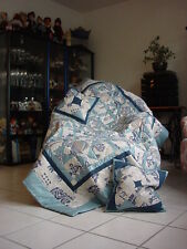 Sonderpreis Patchwork Tagesdecke Unikat 172 x 210 eigene Herstellung