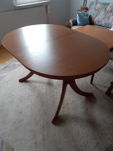 Eiche rustikal tisch oval zum - eiche,