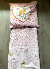 Prinzessin Lillifee Bettwäsche Set Decke + Kissen 80x80 rosa Reh Mädchen Bambi