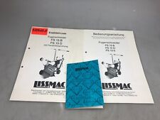 LISSMAC FUGENSCHNEIDER  Bedienungsanleitung Ersatzteilliste FS13B/D/E  /27