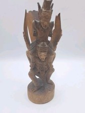 Garuda, Vishnu - Bali, Indonesien - Reiter TEAKHOLZ H 21cm