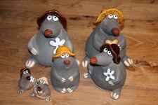 Dekofigur Maulwurf, Keramik