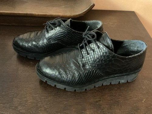 Schnürlederschuhe kroko - schnürlederschuhe,