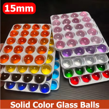 Einfarbige Glaskugeln Aquariumkugel Glasmurmeln Hüpfkugel 15 mm Durchmesser