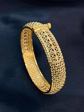 Classy Dubai Handgefertigte 12,69 MM Frauen Schraube Armband Solide 22K Gelbgold