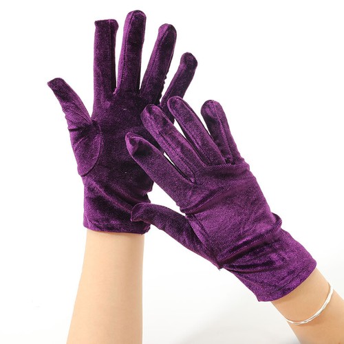 Ladies velvet gloves solid - ladies,