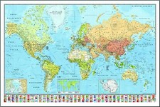 Weltkarte Poster Die Welt 91,5 x 61 cm