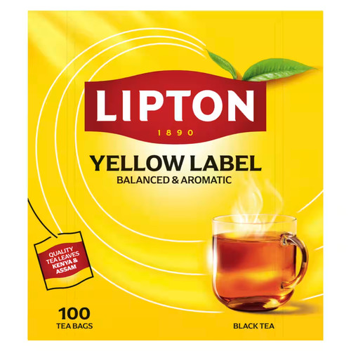 100x2g lipton yellow label - yellow,