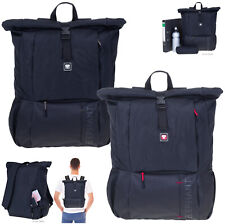 Rucksack Freizeitrucksack Rolltop Kurierrucksack Laptop Bag Elephant Dark 3626FF