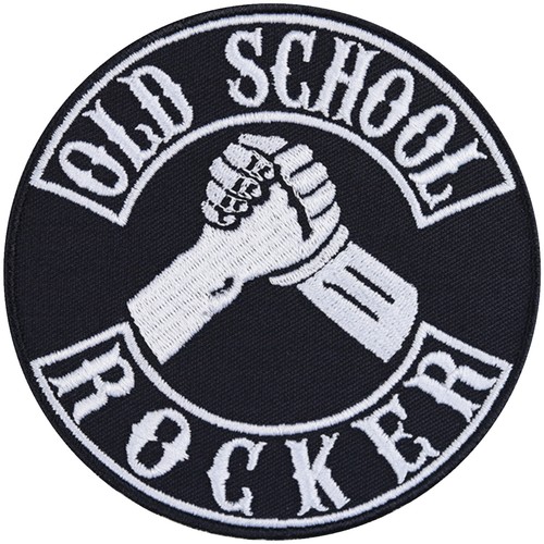 Aufnäher old school rocker - old,