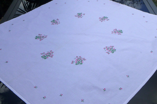 Mitteldecke,Lupenstickerei