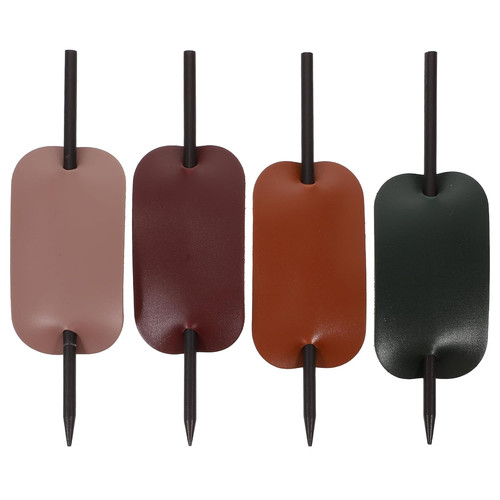 Leder haarspange mit stick - leder,