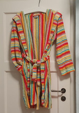 CAWÖ BADE- MORGENMANTEL SAUNA  KAPUZE MULTICOLOR  Kurz ca. 90 cm. GR. 40