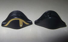 14712, Hut, Zweispitz (mit 1 Loch), Soldat, schwarz, bedruckt