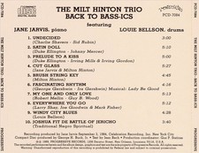 BACK TO BASS-ICS NEW CD