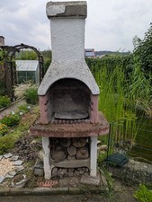 Grillkamin Beton, Weiß