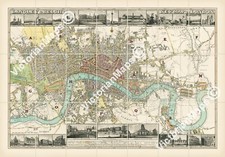 Antike Karte von LONDON Bild