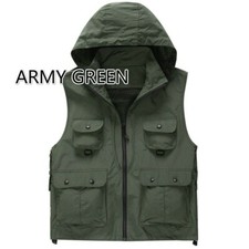 Herren Foto Weste Mit Kapuze