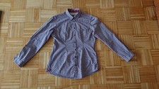 Damenbluse / Bluse blau / rot