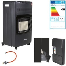 Gasheizung Heizung Camping 4200W Gasofen klappbar Heizstrahler Schwarz - S01