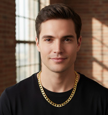 18k Goldkette 8MM Königskette