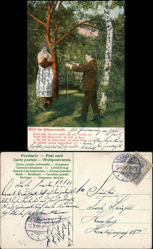 Ansichtskarte böhmerwald - ansichtskarte,