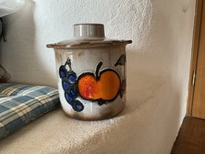 Rumtopf mit Deckel, Scheurich Keramik 860 West-Germany, Nostalgie Altmodisch