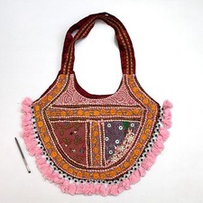 Handgefertigte ethnische Designer Bohemian Mehrzweck Handtasche Mode Tragetas...