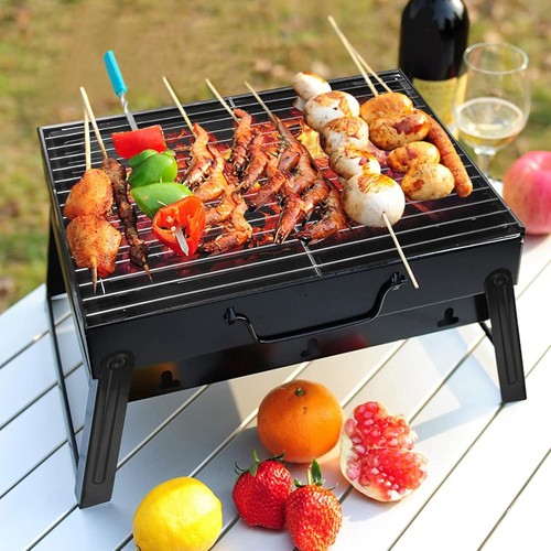 Faltbarer reise grill mit - faltbarer,