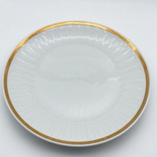 Henneberg Porzellan Speiseteller, 1777 Made in GDR Goldrand PDR, Ø 23,5 cm