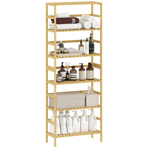 Badregal standregal bambus mit - standregal,