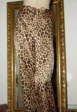 SATIN LEO Pyjama - Hose * Schlafanzughose Negligee - Hose H&M gold-braun M