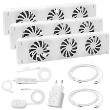 Heizung Lüfter Heizkörperverstärker 3Fan/5Fan Heizkörper Mono-/Duo-Satz