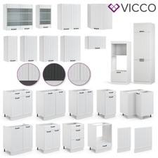 Landhaus Küchenschrank Hängeschrank Unterschrank Küchenzeile Fame-Line Vicco