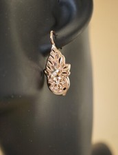 Luxus Damen Blume Ohrringe