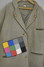 graue Trachten Lederjacke