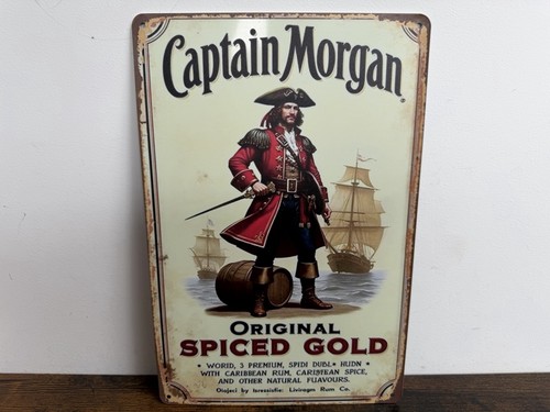 Blechschild whisky captain - whisky,